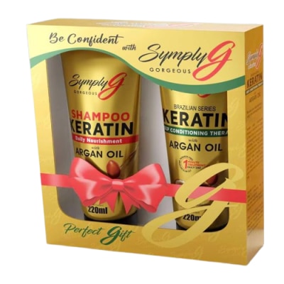 SYMPLY G SYMPLY G Keratin Shampoo & Conditioner 220ml Gift Set