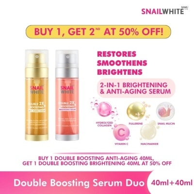 SNAILWHITE SNAILWHITE Double Boosting Serum Duo 40ml + 40ml