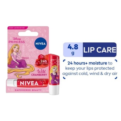 NIVEA NIVEA Disney Princess Rapunzel Wild Cranberry 4.8g