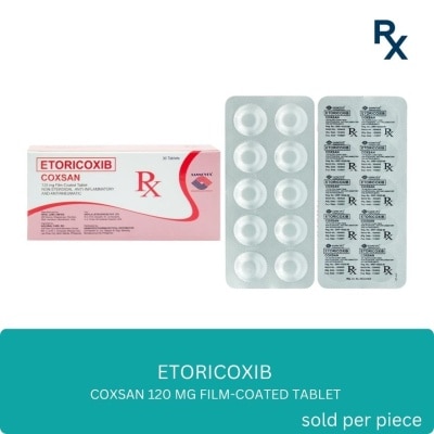 COXSAN - COXSAN 120mg Film Coated Tablet Sold Per Piece [PRESCRIPTION REQUIRED]
