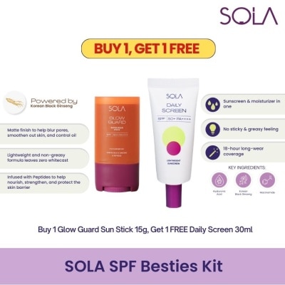 SOLA SOLA SPF Besties Glow Guard Stick Daily Screen Kit 30ml​