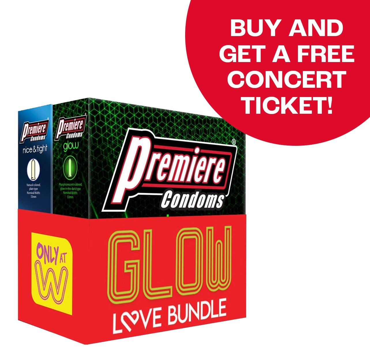 PREMIERE Condom Glow Love Bundle