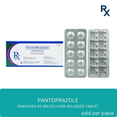 PANTOVEX - PANTOVEX 40mg Delayed Release Tablet Sold Per Piece [PRESCRIPTION REQUIRED]