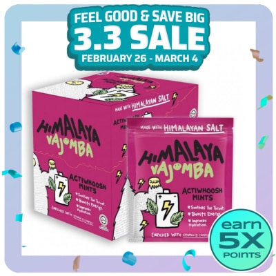 HIMALAYA HIMALAYA Vajomba Actiwhoosh Mints Candy Sold Per Pack