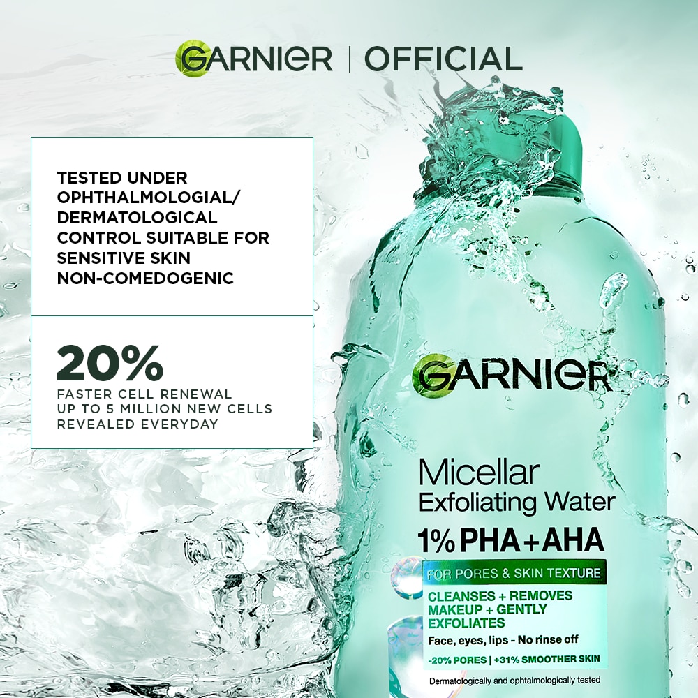 GARNIER Micellar Water Exfoliating 125ml image