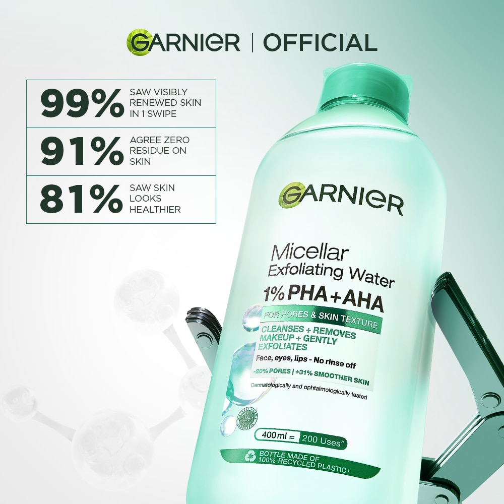 GARNIER Micellar Water Exfoliating 125ml image