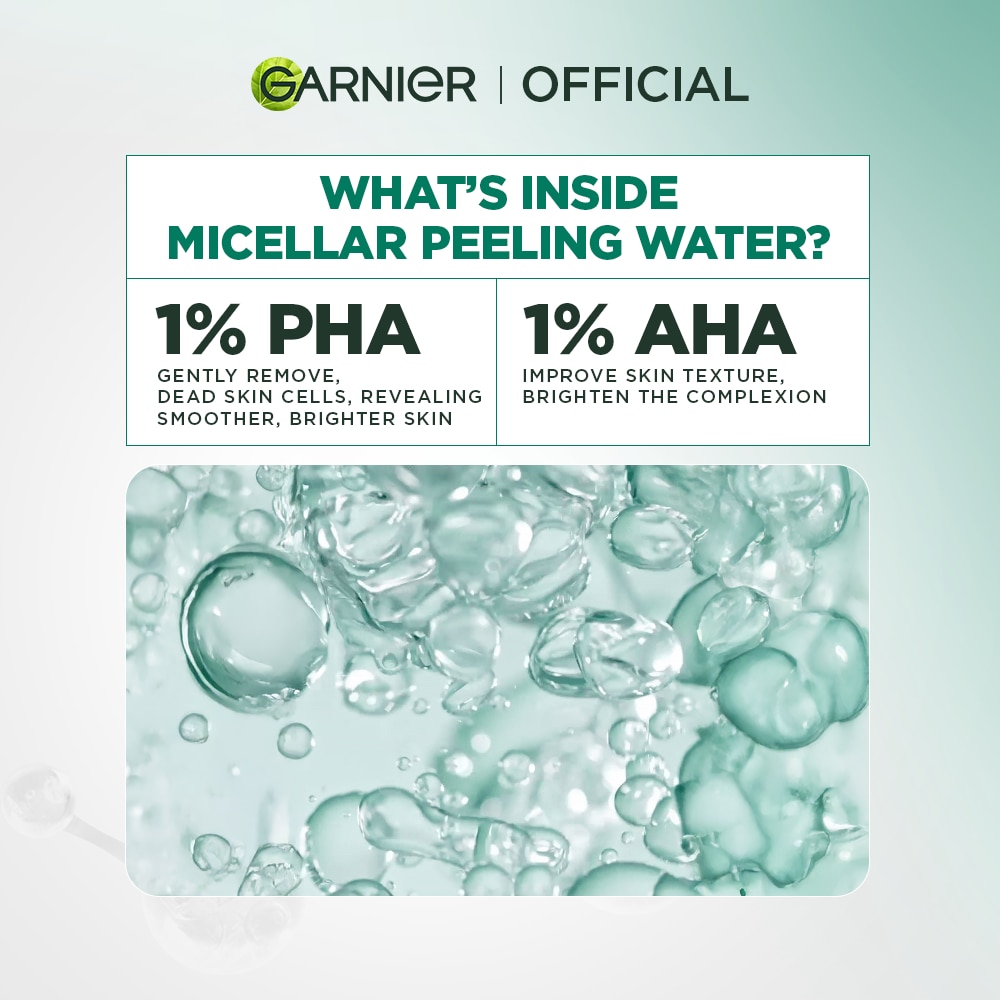 GARNIER Micellar Water Exfoliating 125ml image