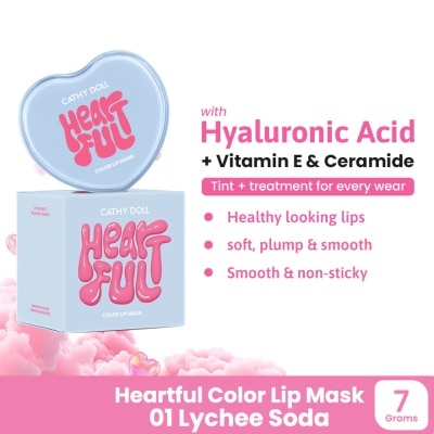 CATHY DOLL - CATHY DOLL Heartful Color Lip Mask 01 Lychee Soda 7g