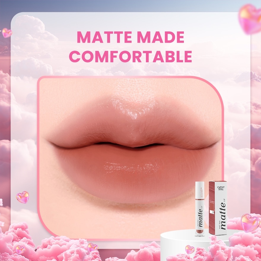 CATHY DOLL Not Too Matte Lip Cloudy Brown 2.9g