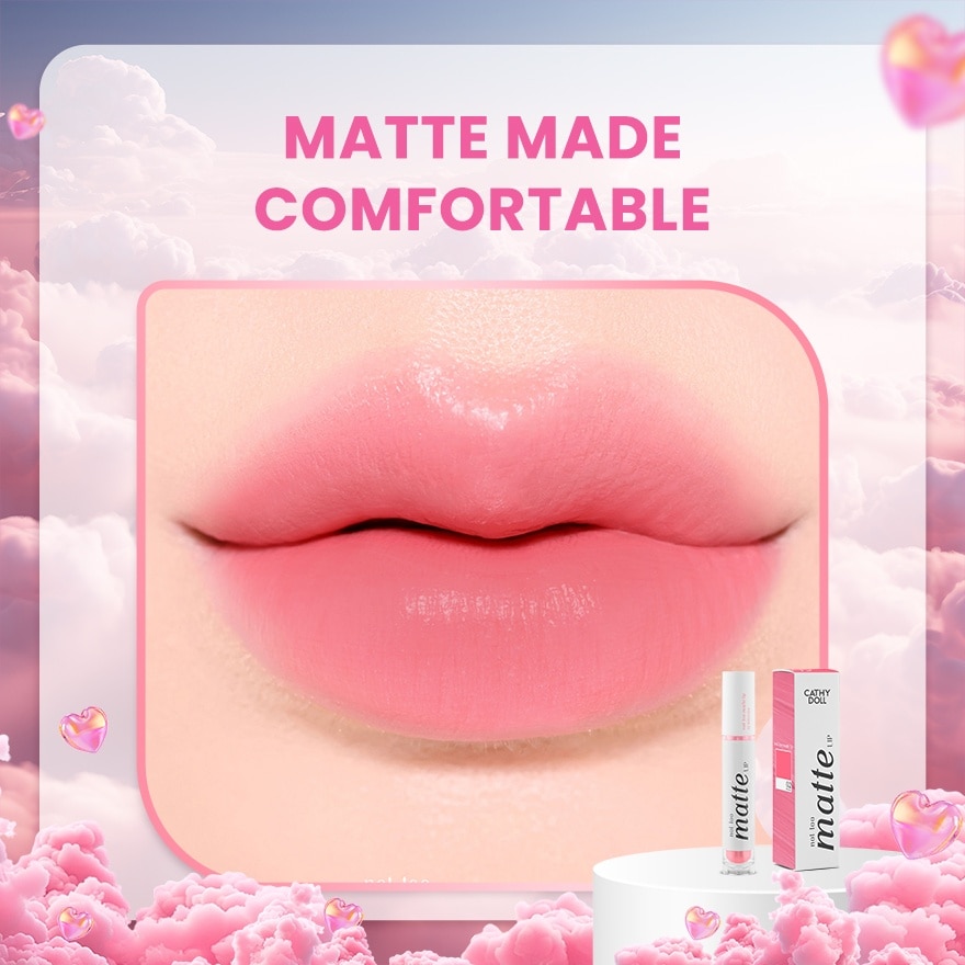 CATHY DOLL Not Too Matte Lip 02 Milkshake 2.9g
