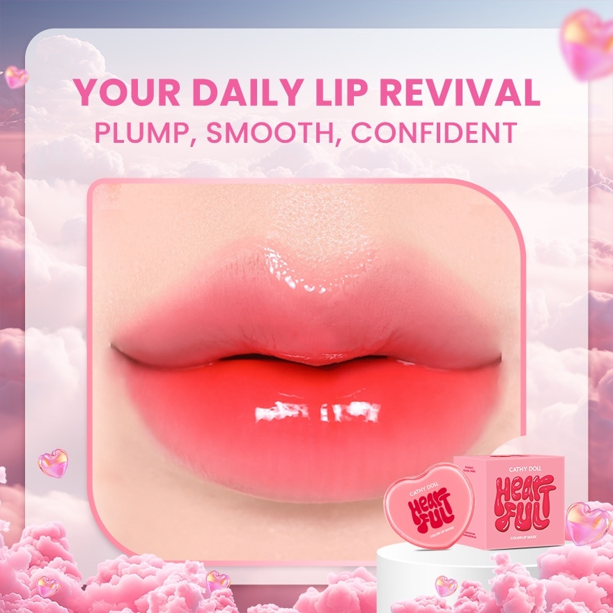 CATHY DOLL Heartful Color Lip Mask 04 Red Envy 7g