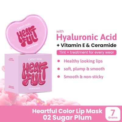CATHY DOLL - CATHY DOLL Heartful Color Lip Mask 02 Sugar Plum 7g