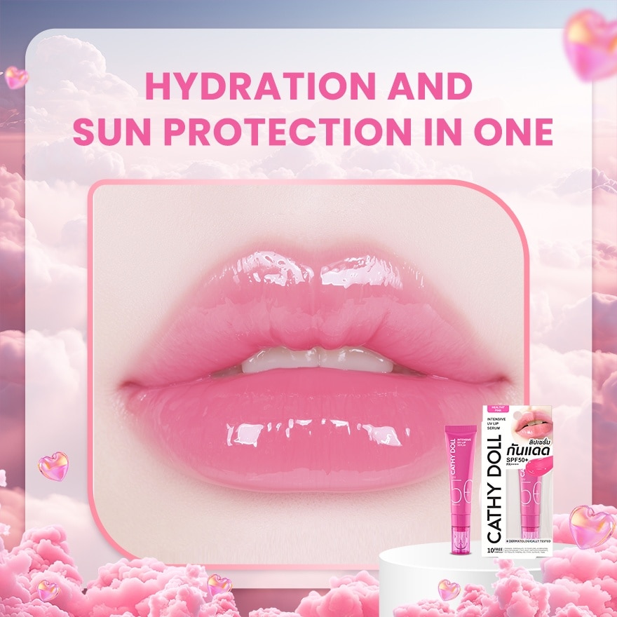 CATHY DOLL Intensive UV Lip Serum Healthy Pink SPF50 PA 10ml