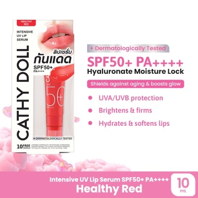 CATHY DOLL - CATHY DOLL Intensive UV Lip Serum Healthy Red SPF50 PA 10ml