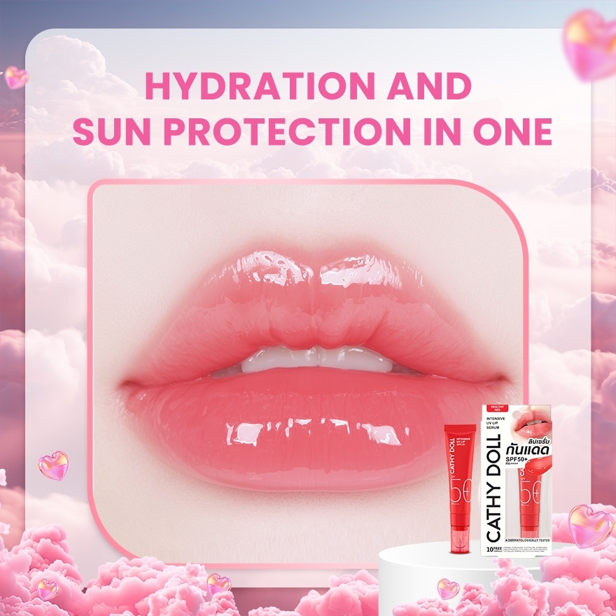 CATHY DOLL Intensive UV Lip Serum Healthy Red SPF50 PA 10ml
