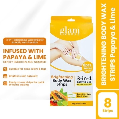 GLAMWORKS GLAMWORKS Body Wax Strips Papaya and Lime 8s