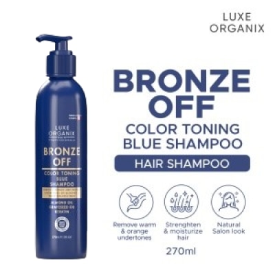 LUXE ORGANIX LUXE ORGANIX Bronze Off Color Toning Blue Shampoo 270ml