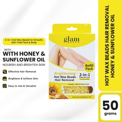 GLAMWORKS GLAMWORKS Hot Wax Beads Refill Honey and Sunflower Oil 50g