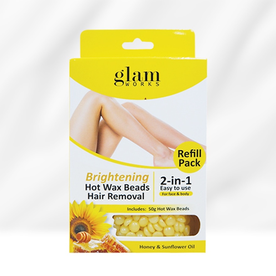 GLAMWORKS Hot Wax Beads Refill Honey and Sunflower Oil 50g