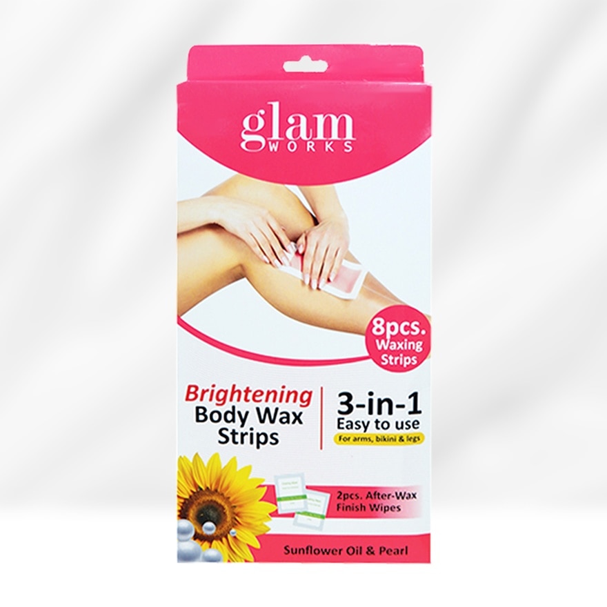 GLAMWORKS Body Wax Strips Sun Flower and Pearl 8s
