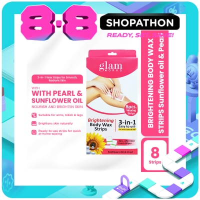 GLAMWORKS - GLAMWORKS Body Wax Strips Sun Flower and Pearl 8s image