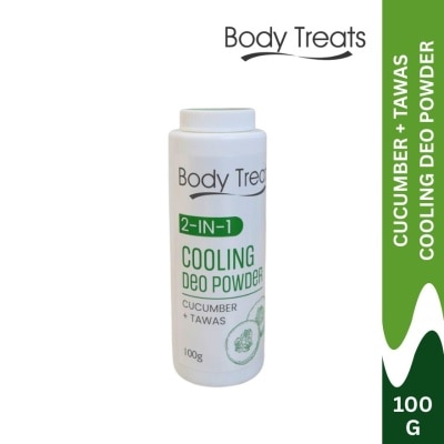 BODY TREATS - BODY TREATS 2IN1 Extra Cool Deo Powder Cucumber + Tawas 100g