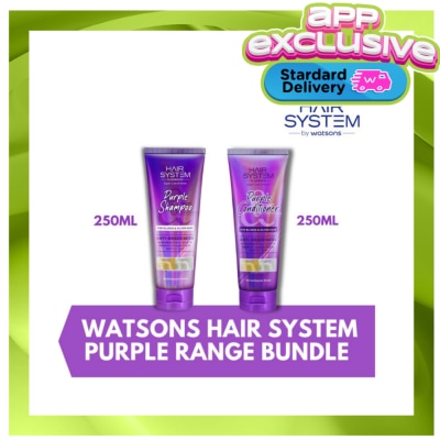 HAIR SYSTEM WS Watsons Hair System Purple Range Shampoo and Conditioner Bundle