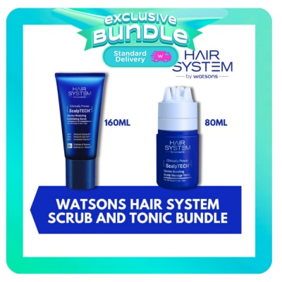 HAIR SYSTEM WS Watsons Hair System Scrub and Tonic Bundle
