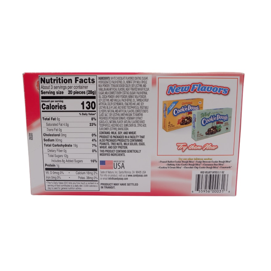 COOKIE DOUGH BITES Redvelvet Cake