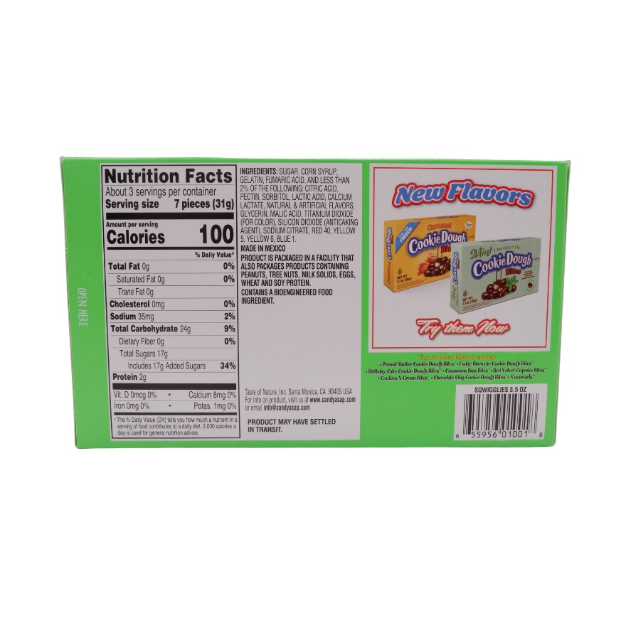 COOKIE DOUGH BITES Sour Gummi Worm