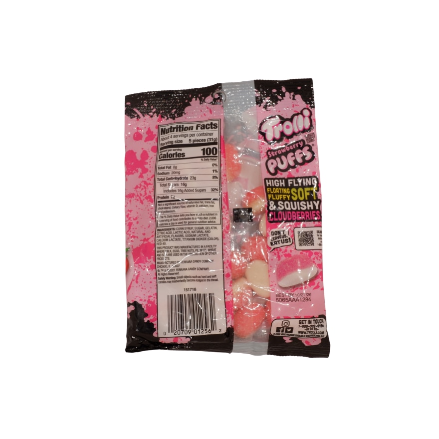 TROLLI Peg Candy Strawberry Puff