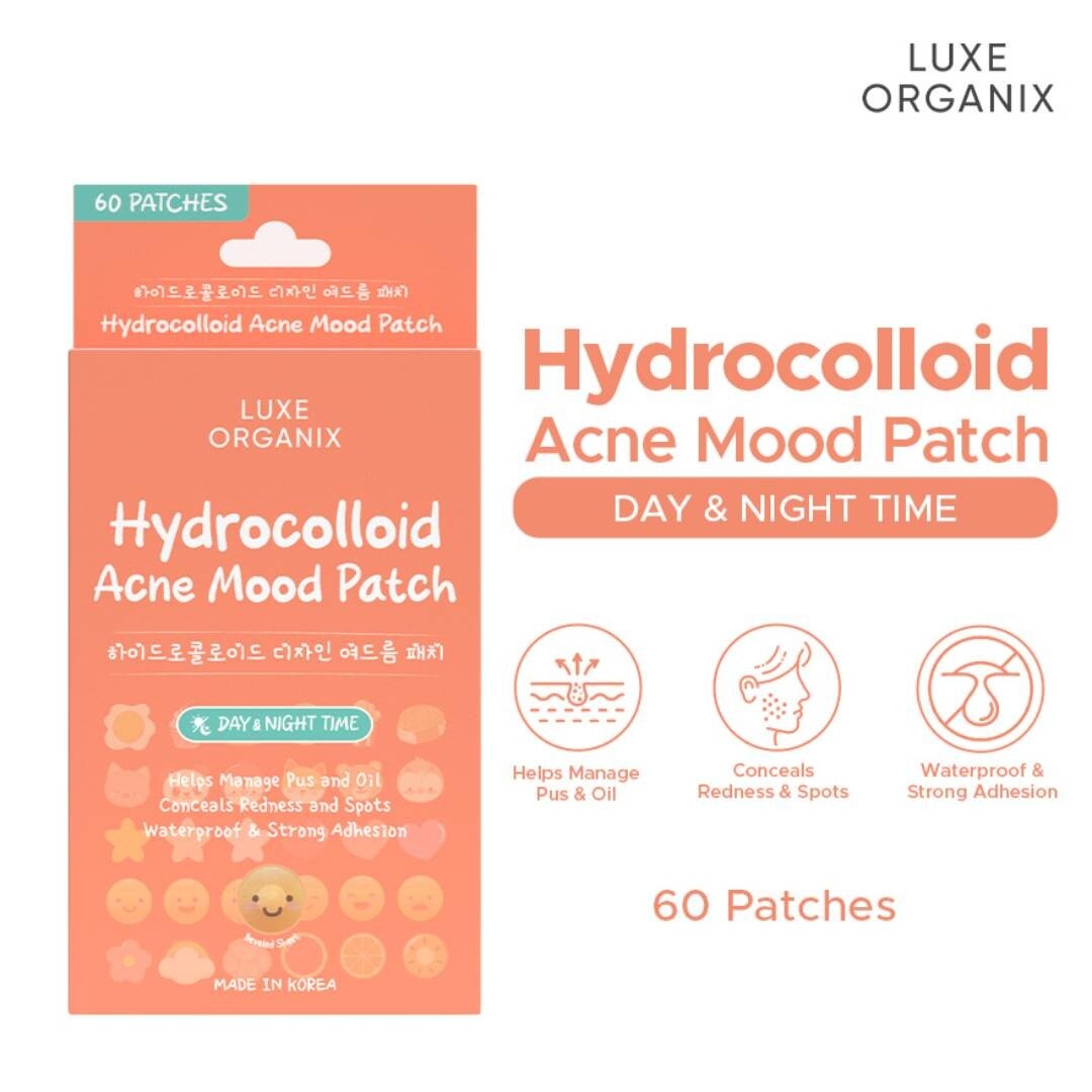LUXE ORGANIX Hydrocolloid Acne Mood Patch 60pcs