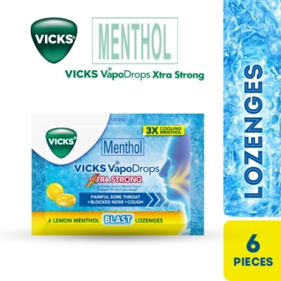 VICKS VICKS VapoDrops Xtra Strong Lemon 6s