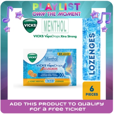 VICKS - VICKS VapoDrops Xtra Strong Honey 6s