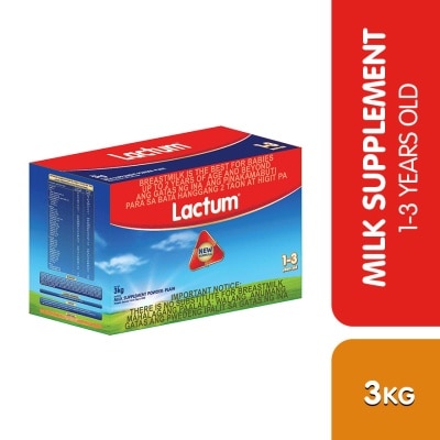 LACTUM LACTUM Milk Supplement Powder for 1 3 Years Old 3Kg image