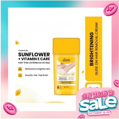 GLAMWORKS GLAMWORKS Hair Remover Glide on Cream Sunflower & Vitamin E 80g image