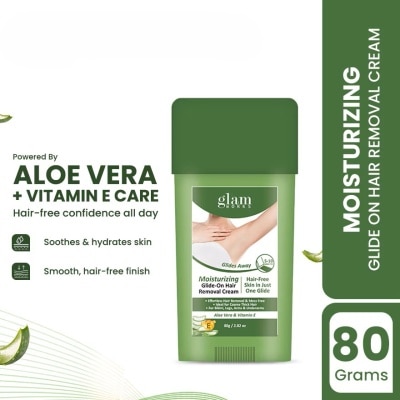 GLAMWORKS - GLAMWORKS Hair Remover Glide on Cream Aloe Vera & Vitamin E 80g