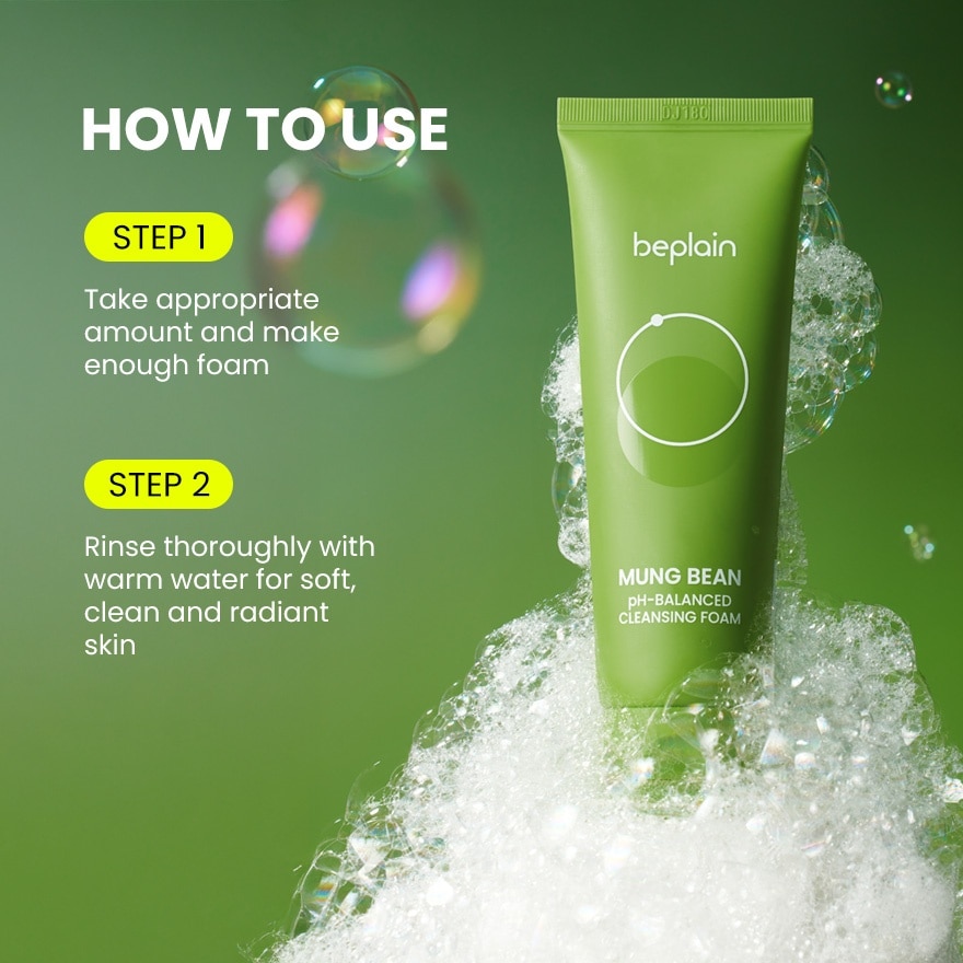 BEPLAIN Mung Bean pH Balanced Cleansing Foam 80ml image