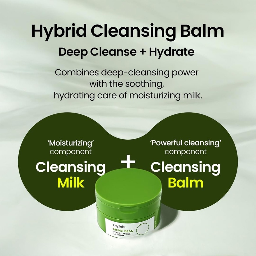 BEPLAIN Mung Bean Pore Cleansing Milk Balm 100ml image