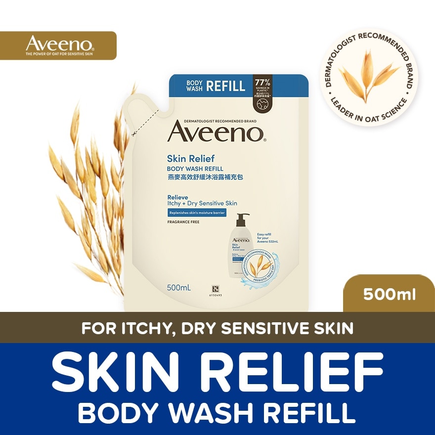 AVEENO Skin Relief Body Wash Refill 500ml