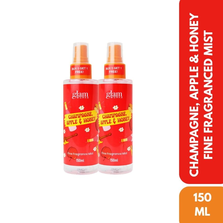 GLAMWORKS Champagne Apple & Honey Fine Fragrance Mist 150ml