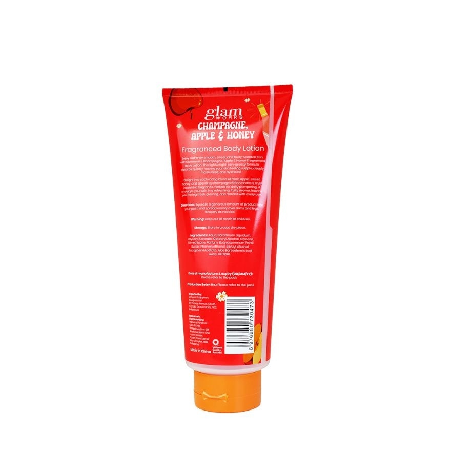 GLAMWORKS Champagne Apple & Honey Fragranced Body Lotion 400ml
