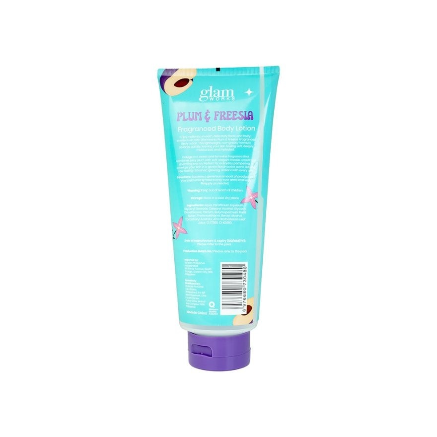GLAMWORKS Plum & Freesia Fragranced Body Lotion 400ml