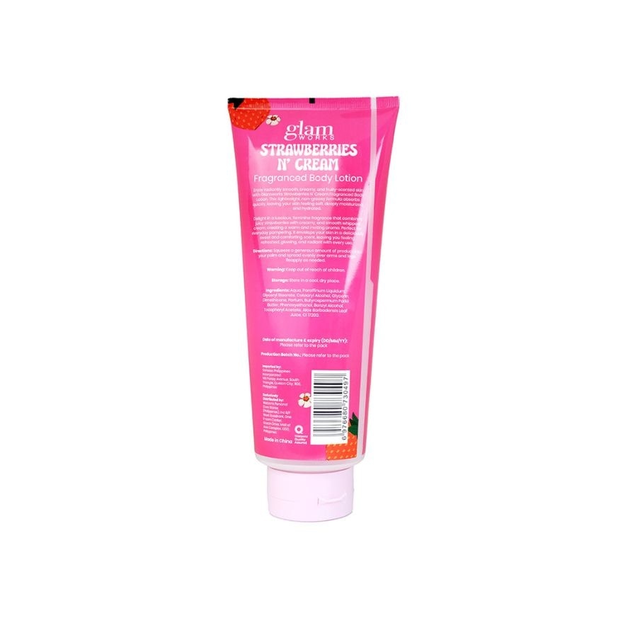 GLAMWORKS Strawberries N Cream Fragranced Body Lotion 400ml