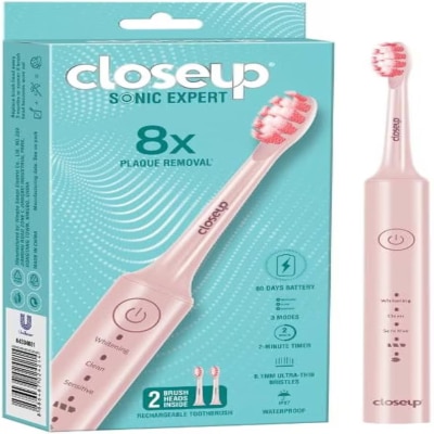 CLOSE UP - CLOSE UP Sonic Expert Electric Toothbrush Pink image