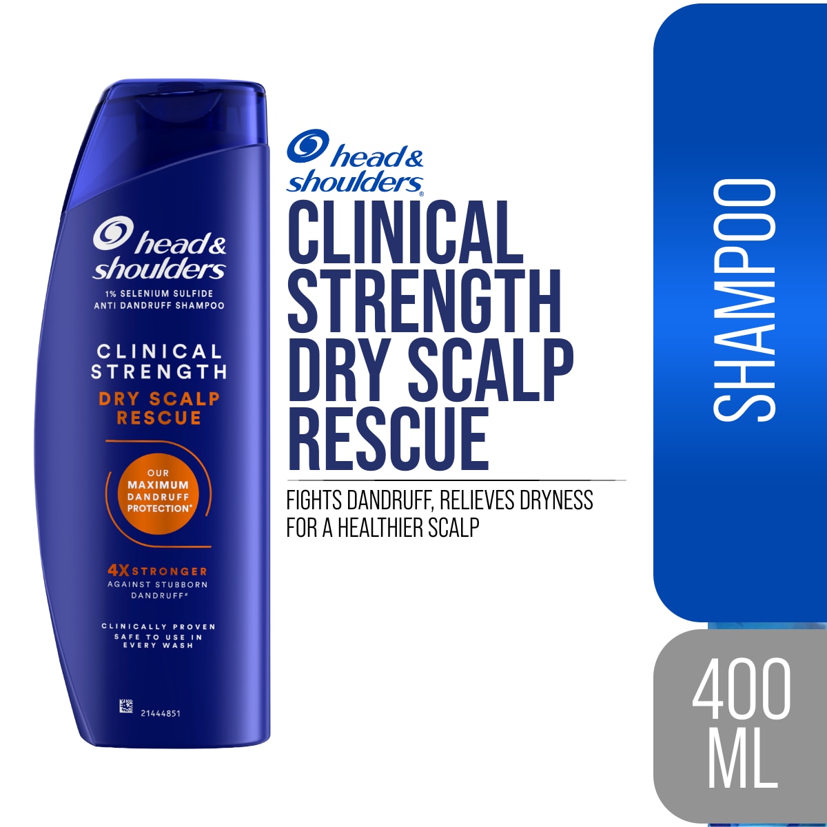 HEAD & SHOULDERS Shampoo Clinical Strength Dry Scalp Rescue 400ml