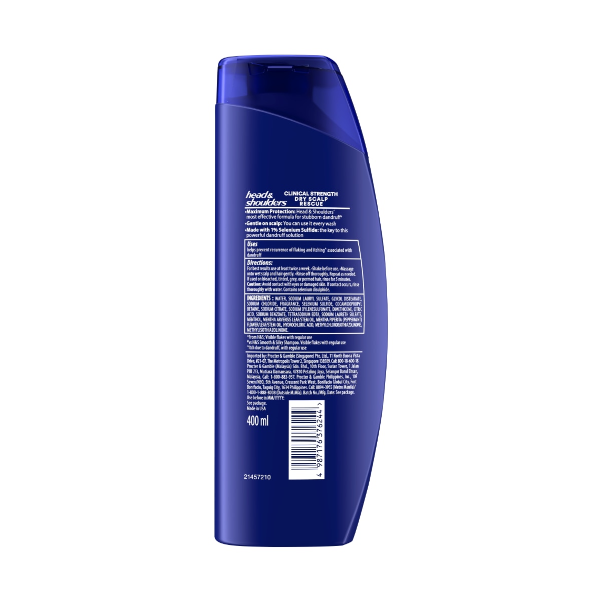 HEAD & SHOULDERS Shampoo Clinical Strength Dry Scalp Rescue 400ml