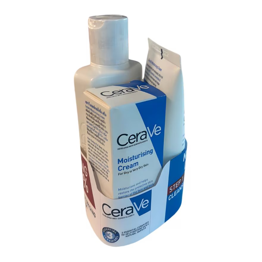 CERAVE Dry Skin Moisturizing Cream Bundle