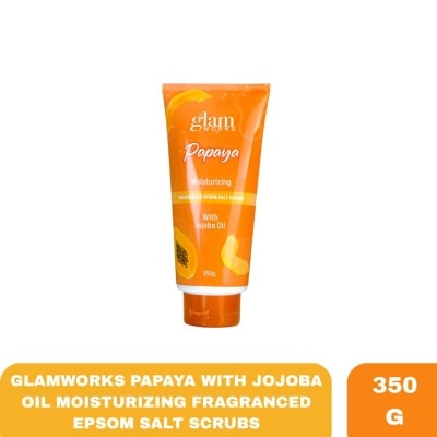 GLAMWORKS - GLAMWORKS Papaya with Jojoba Oil Moisturizing Fragranced Epsom Salt Scrubs 350g