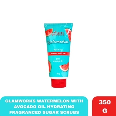 GLAMWORKS - GLAMWORKS Watermelon with Avocado Oil Fragranced Sugar Scrubs 350g